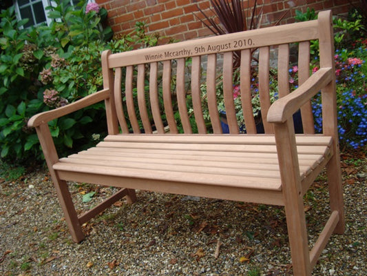 Broadfield 1.2m memorial bench - Winnie McCarthy