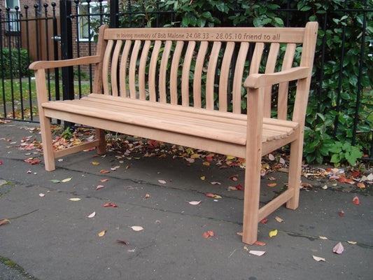 Broadfield 1.5m memorial bench - Bob Malone