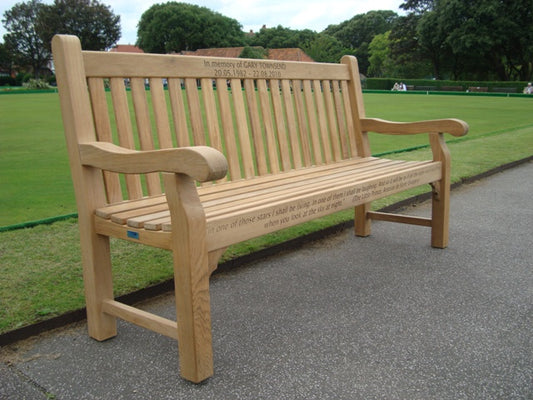 Chelsea 1.8m memorial bench - GARY TOWNSEND