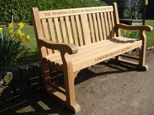 Chelsea 1.5m diamond jubilee bench - Lowsonford village hall