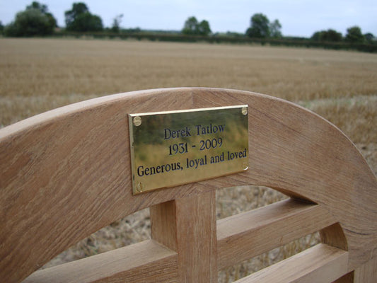Lutyens 1.5m memorial bench - Tatlow