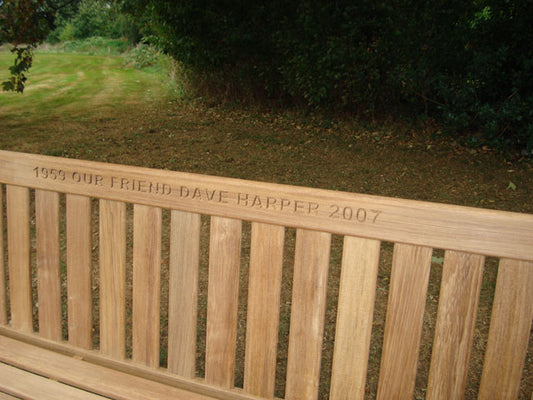Britannia 1.8m memorial bench - Dave Harper