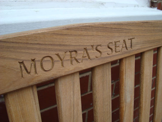 Classic 1.2m memorial bench - moyras seat