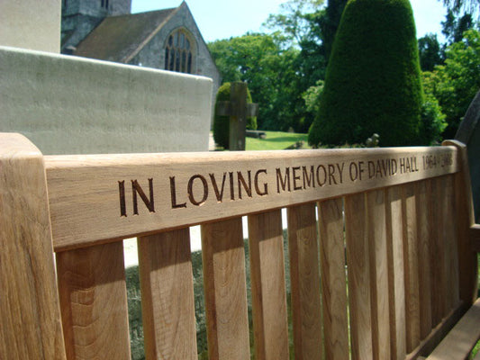 Britannia 1.5m memorial bench - David Hall