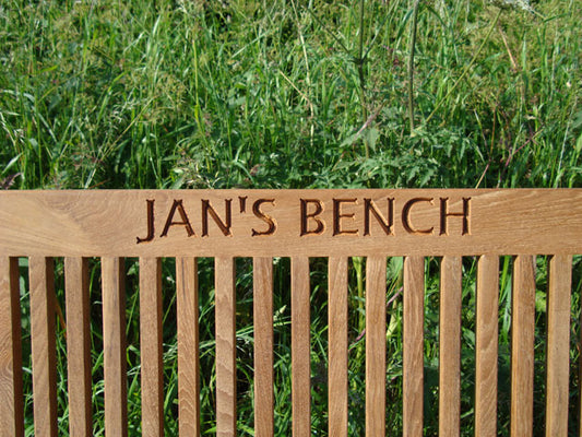 Balmoral 1.2m memorial bench - Ian's Bench