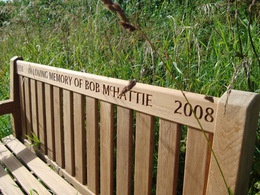 Britannia 1.5m memorial bench - Bob Mchattie
