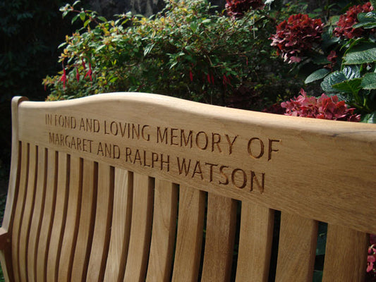 Malvern 1.2m memorial bench - Ralph Watson