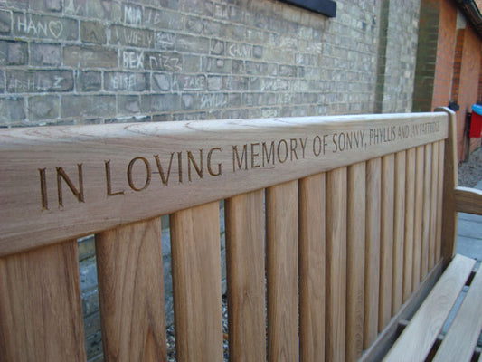 Britannia 1.8m memorial bench - ian partridge
