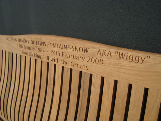 Malvern 1.8m memorial bench - playfootball.net