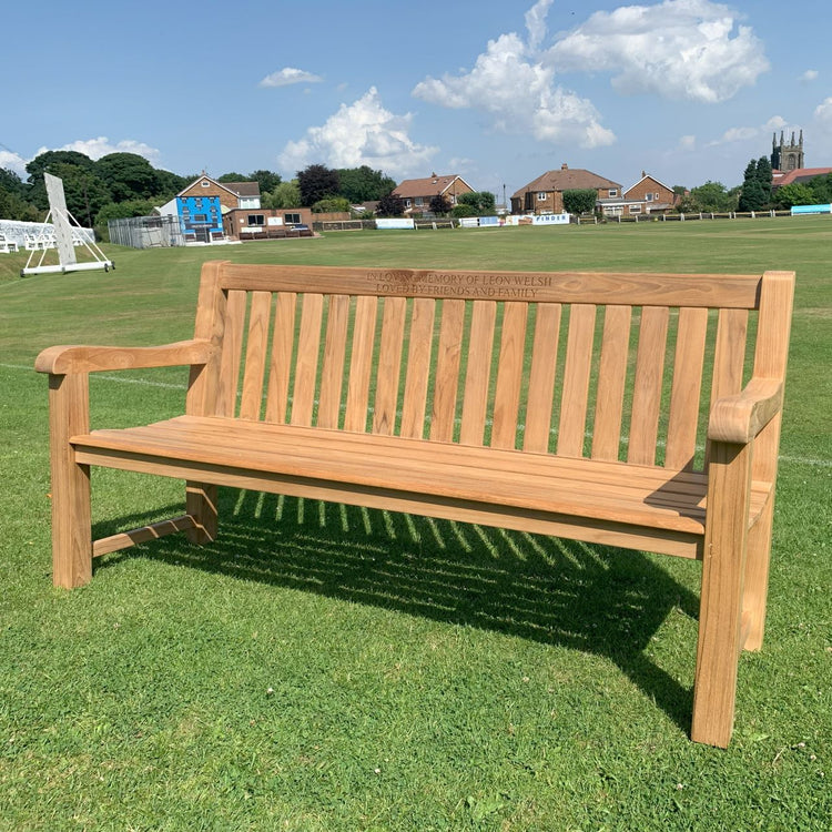 Britannia teak memorial bench collection