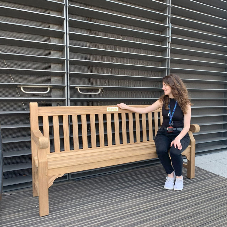 Winchester teak memorial bench collection