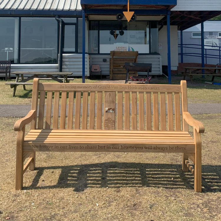Kenilworth teak memorial bench collection