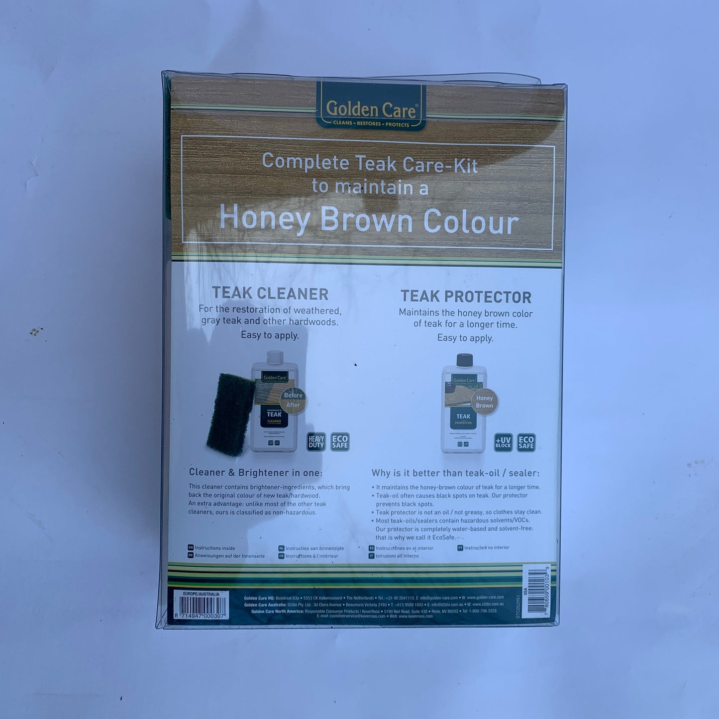 Golden Care 3 in 1 Teak Care Kit