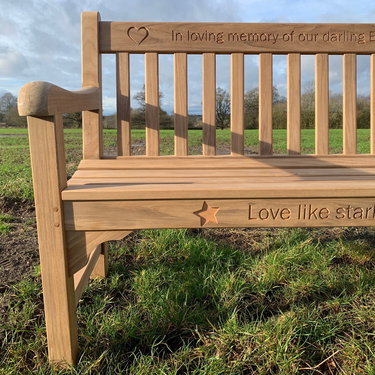 Rochester Memorial Bench 5ft Teak