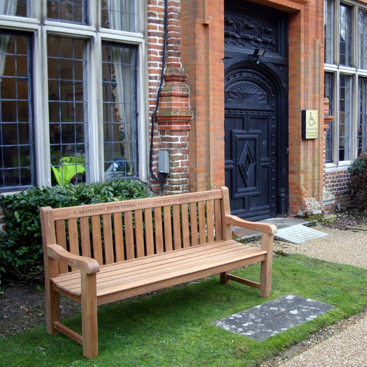 Britannia Memorial Bench 6ft Teak