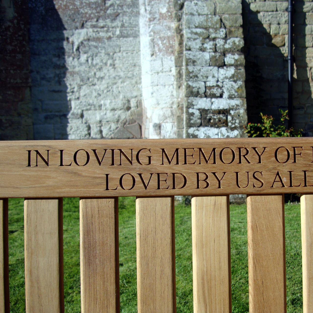 Kenilworth Memorial Bench Teak 6ft