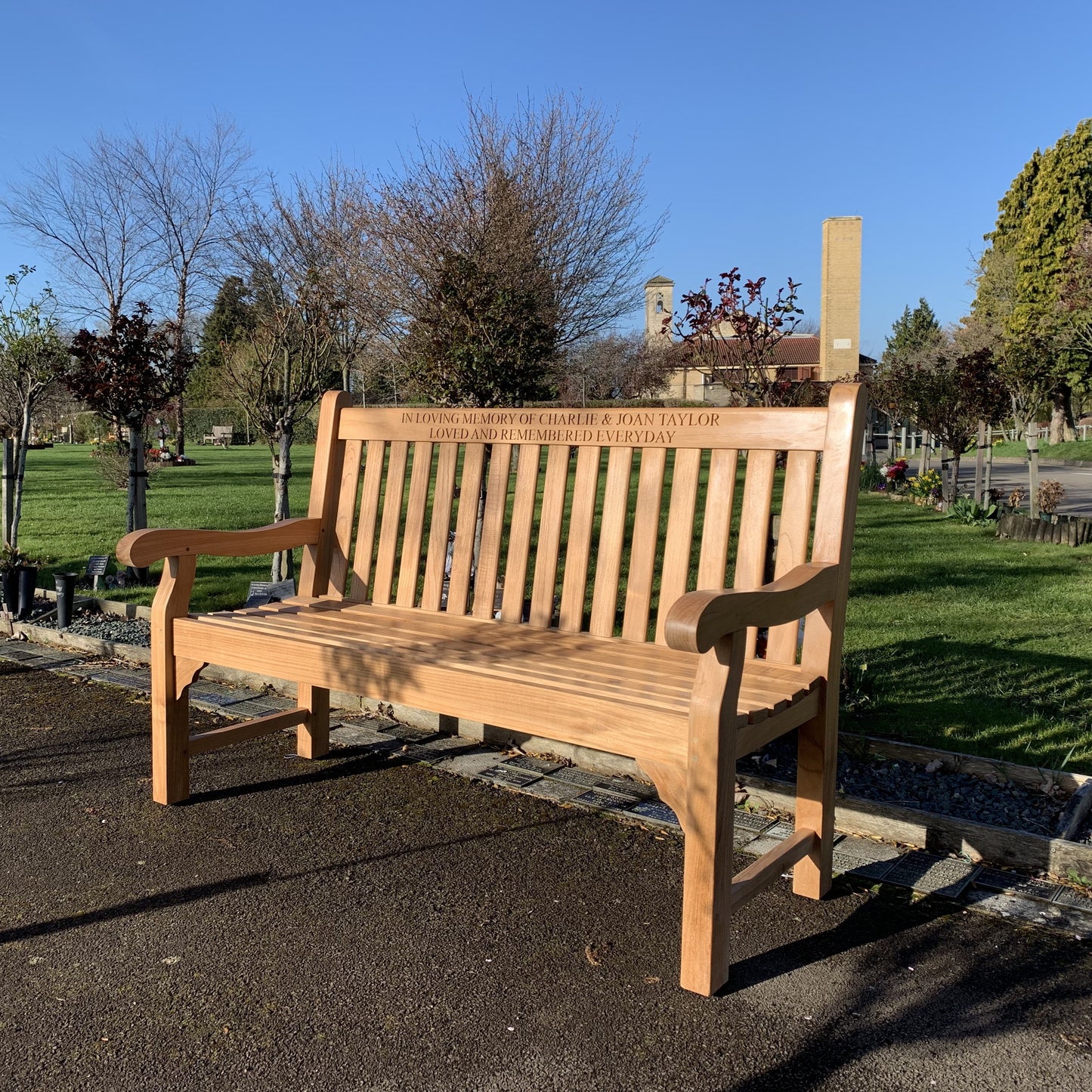 Kenilworth Memorial Bench Teak 5ft