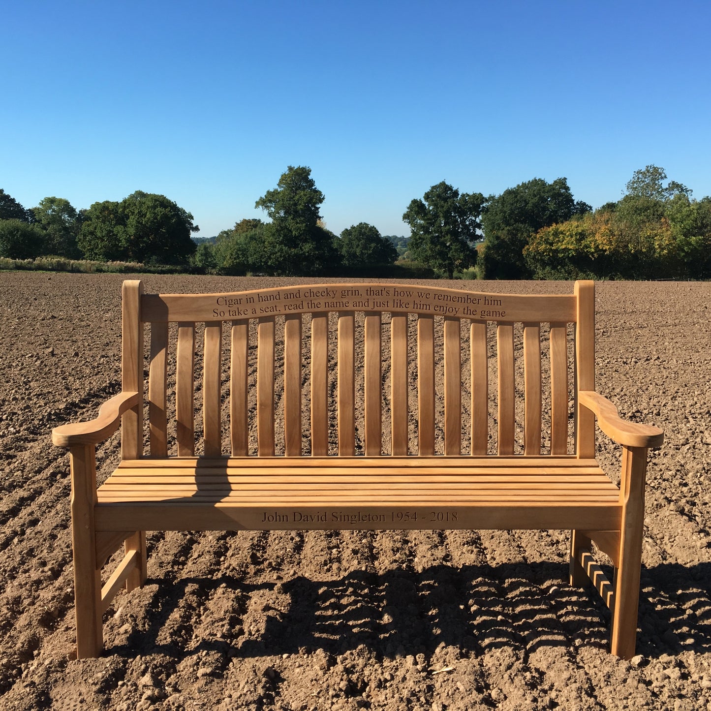 Oxford Memorial Bench 5ft Teak