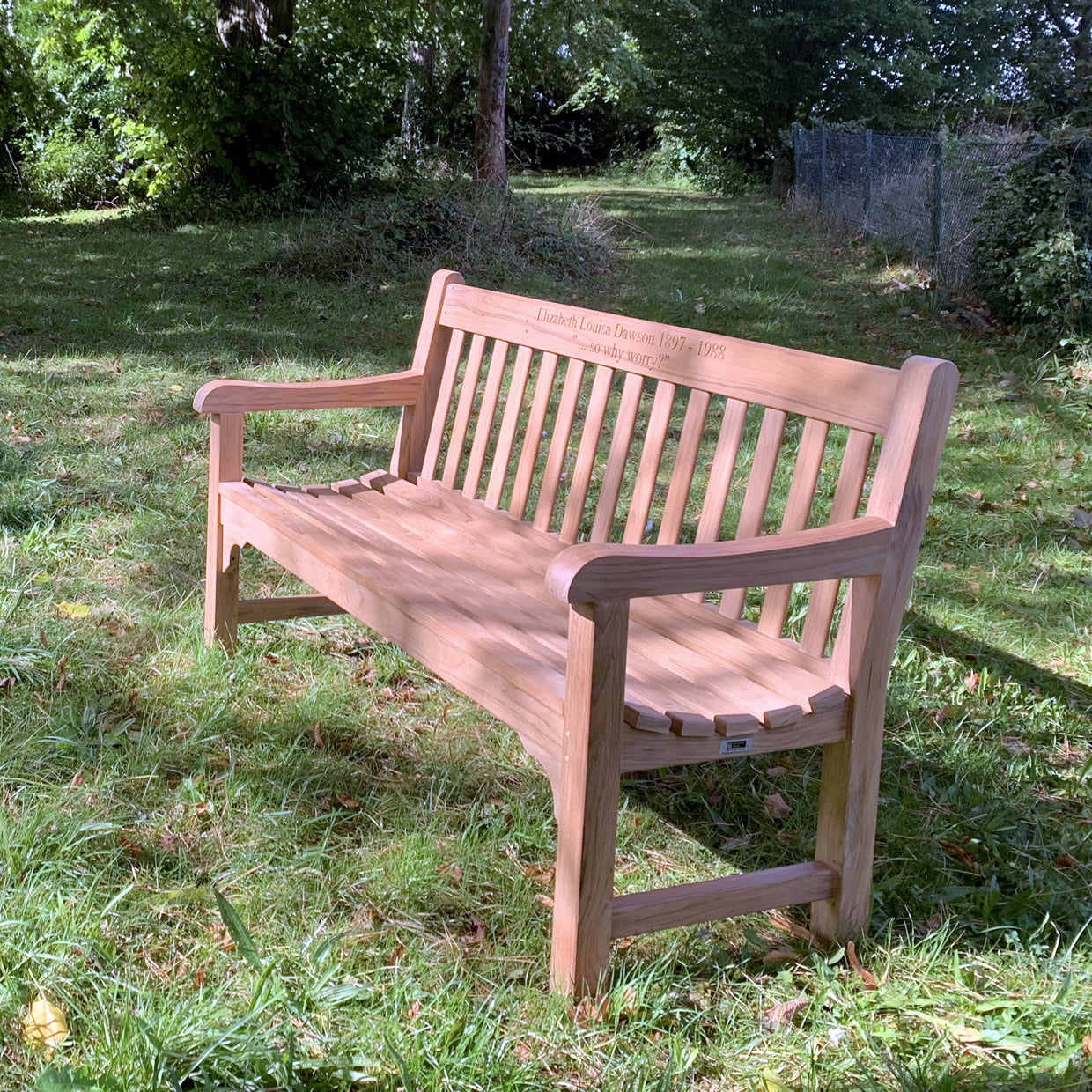 Rochester Memorial Bench 5ft Teak