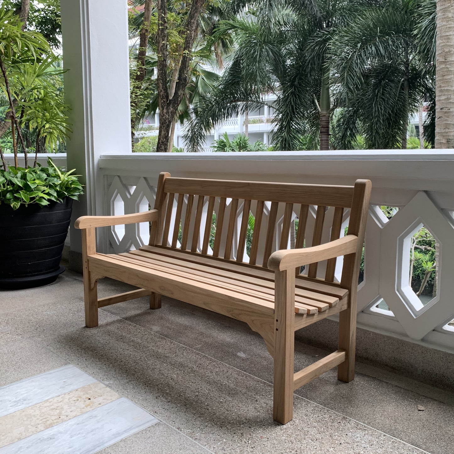 Rochester Memorial Bench 5ft Teak