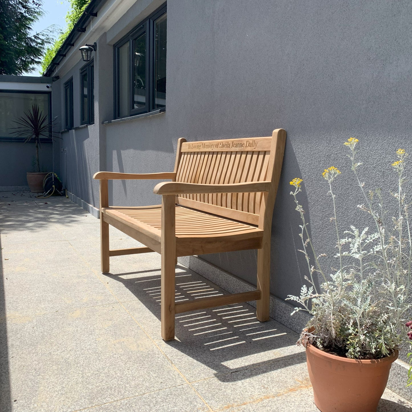 Scarborough Memorial Bench 4ft Teak