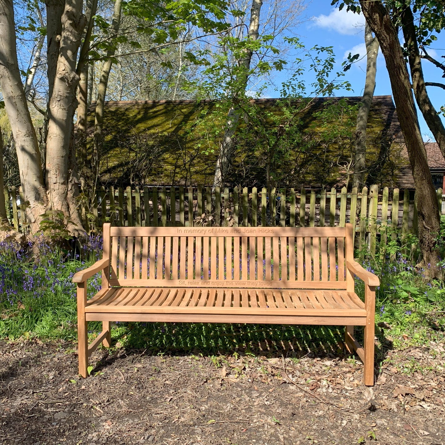 Scarborough Memorial Bench 6ft Teak