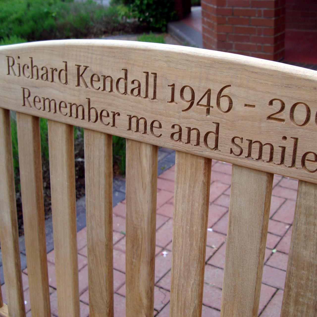 Warwick Memorial Bench 4ft Teak