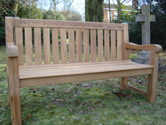 Britannia 1.5m memorial bench - Patricia Gregory