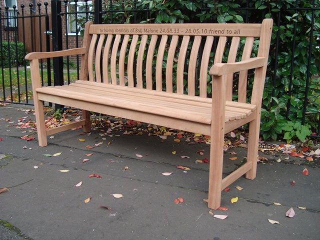 Broadfield 1.5m memorial bench - Bob Malone