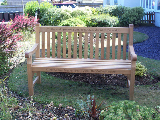 Hyde park 1.5m memorial bench - Arthur George Brighty