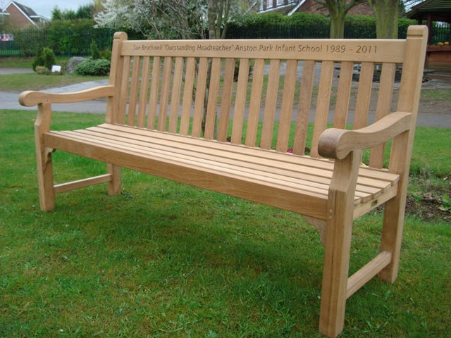 Hyde park 1.8m memorial bench - Sue Brockwell