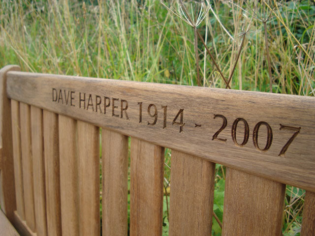 Britannia 1.5m memorial bench - Dave Harper