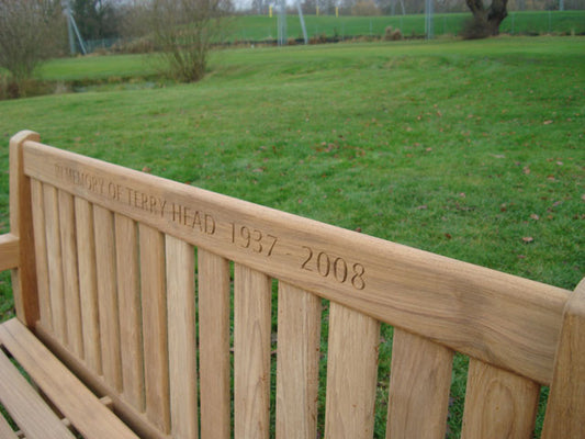 Britannia 1.5m memorial bench - Terry Head