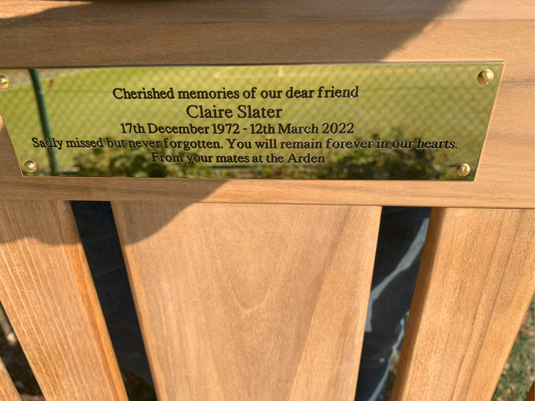 Bench Plaques