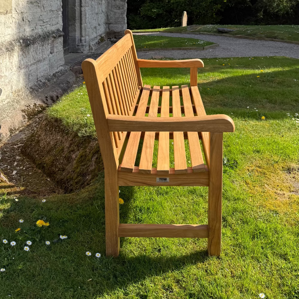 Chester Memorial Bench Teak 5ft