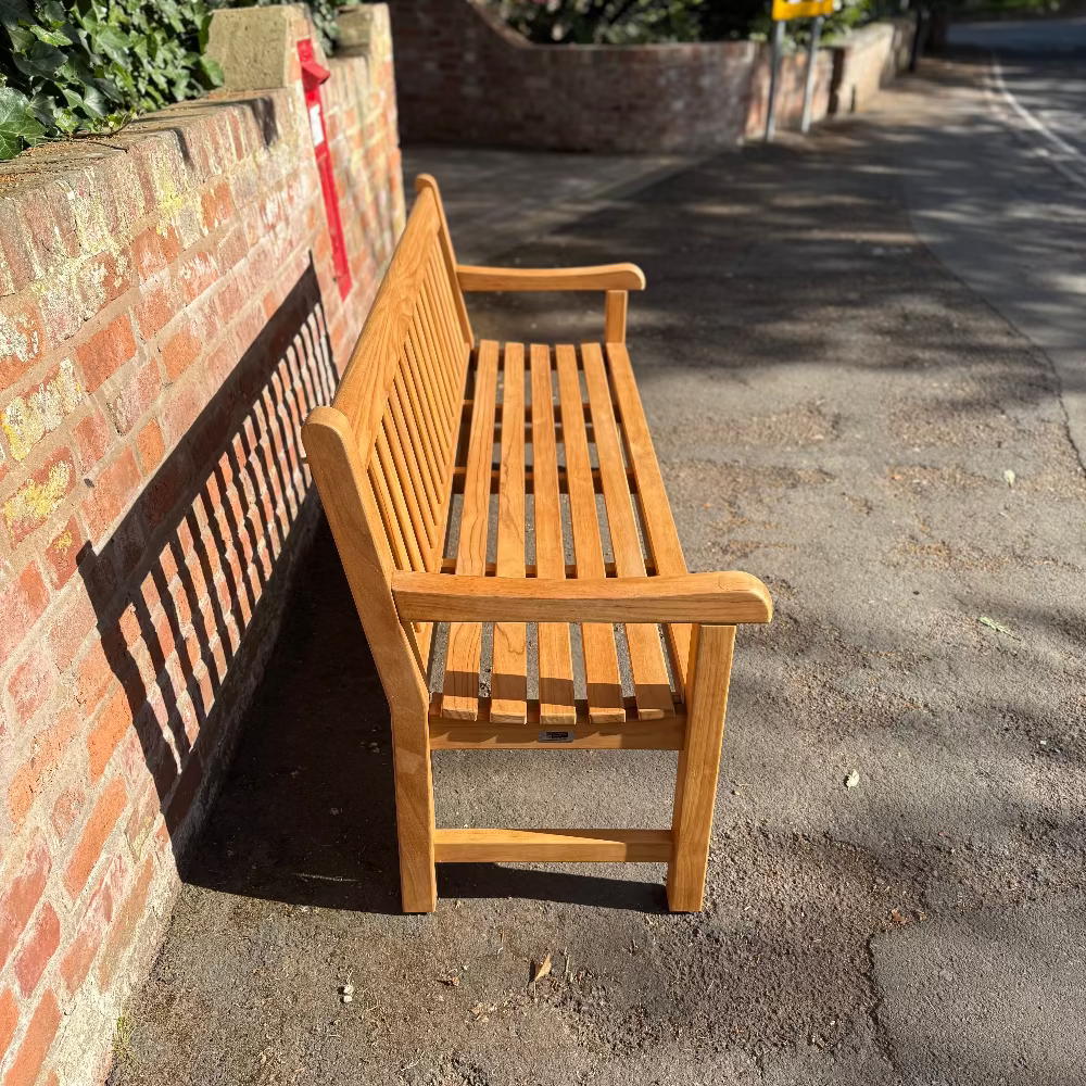 Chester Memorial Bench Teak 6ft