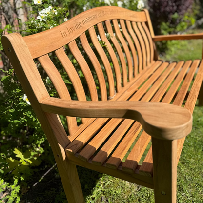 Turnberry Teak Memorial Bench 5ft
