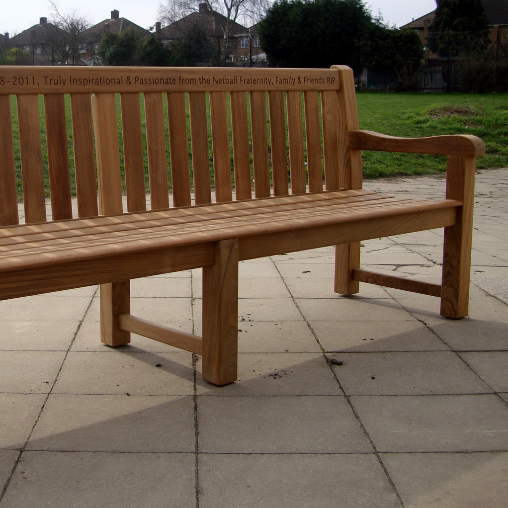 Britannia Memorial Bench 8ft Teak