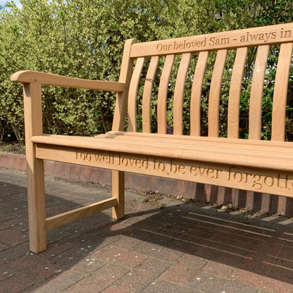 Broadfield Roble Memorial Bench 4ft
