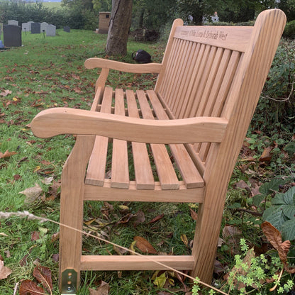 Kenilworth Memorial Bench Teak 5ft