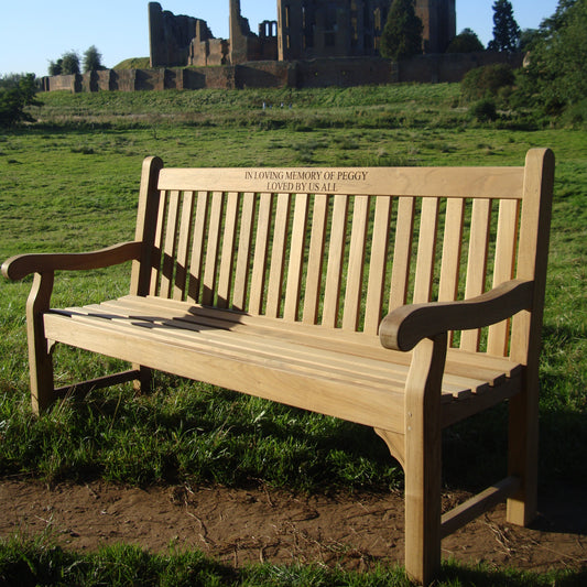 Kenilworth Memorial Bench Teak 6ft