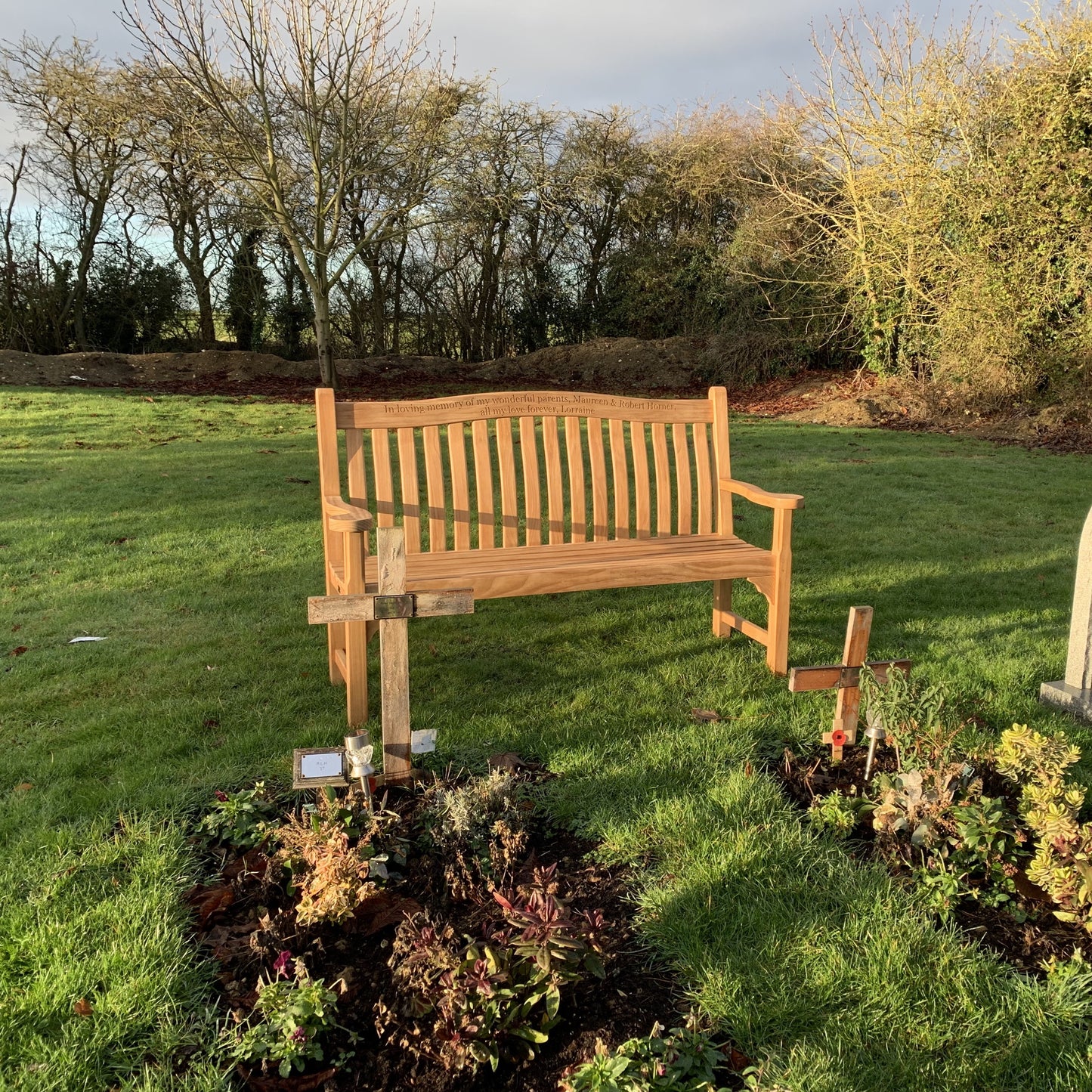 Oxford Memorial Bench 5ft Teak