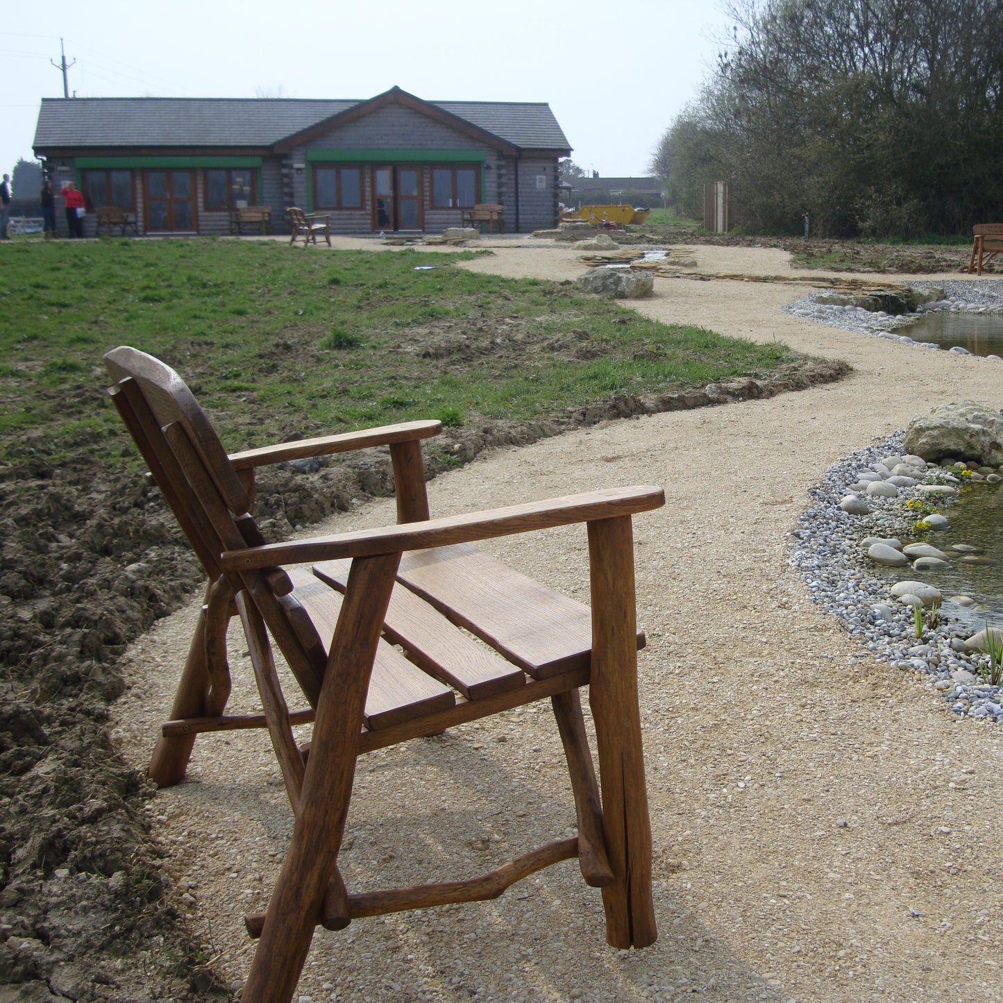 Rustic Oak Memorial Bench 4ft