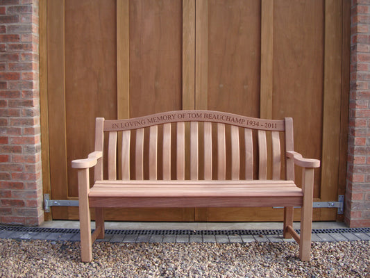 Turnberry Memorial Bench 5ft Mahogany