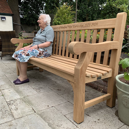 Winchester Memorial Bench 6ft Teak