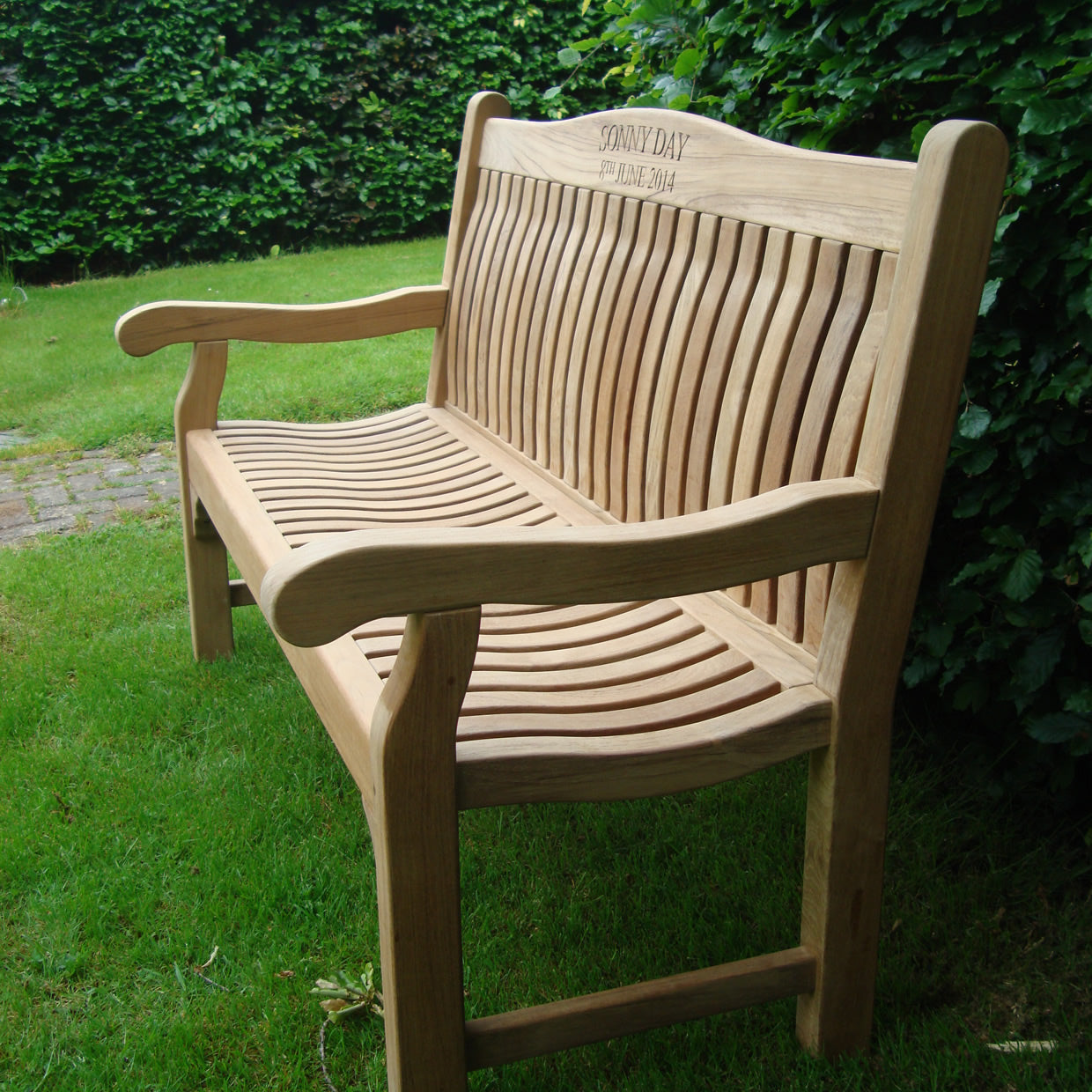 Windsor Memorial Bench 5ft Teak